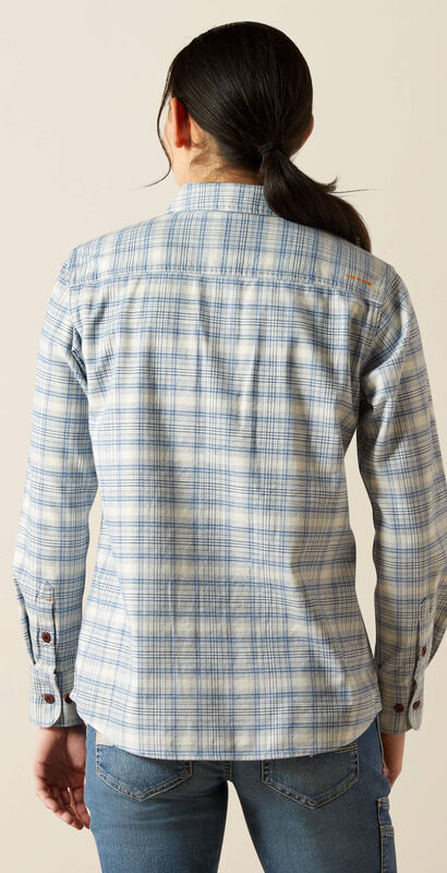 Rebar Flannel DuraStretch Work Shirt Back